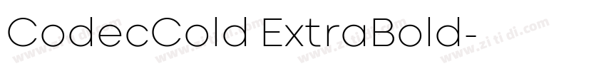 CodecCold ExtraBold字体转换 CodecCold ExtraBold字体转换
